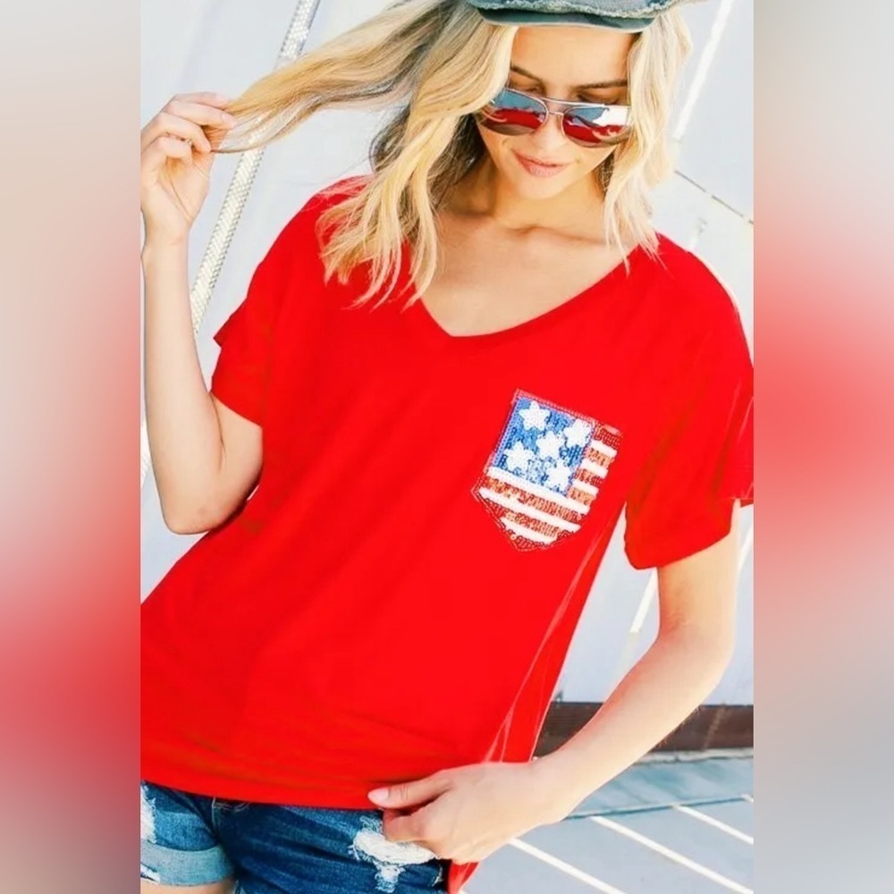 Stars & Stripes Oversized Tee